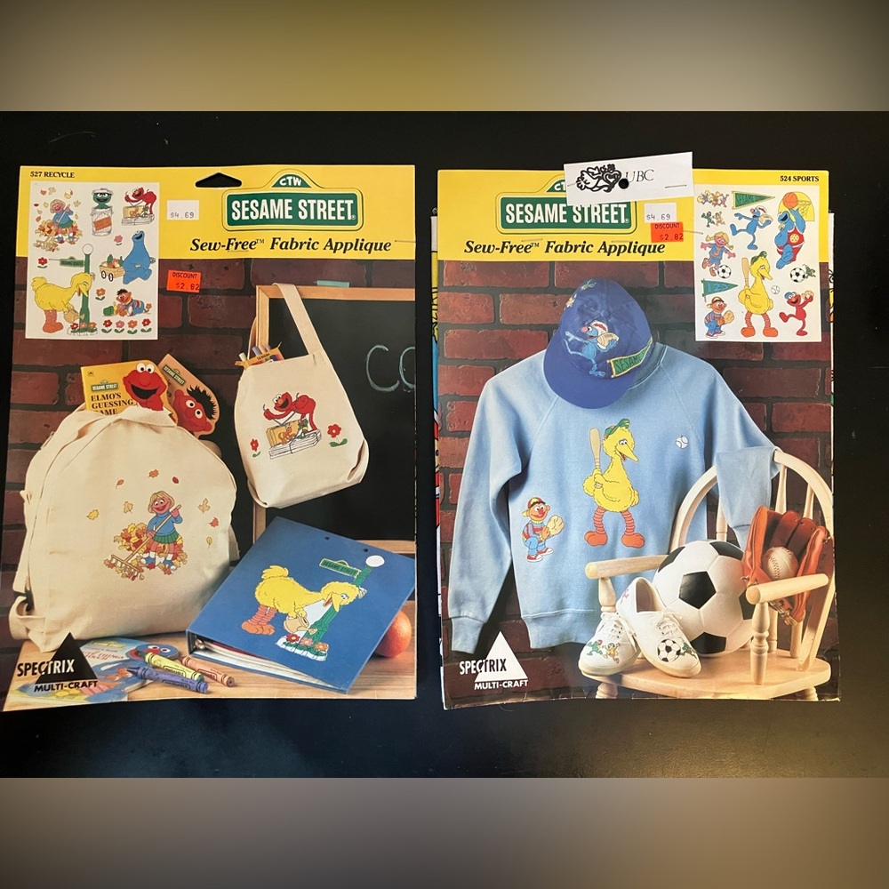 Sesame Street Characters No Sew Appliqués